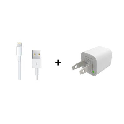Cable Iphone USB a Lightning (2m) + Adaptador 5w - mistergadget-mx